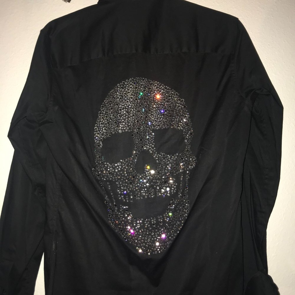 Black Shirt with Skull on the BACK